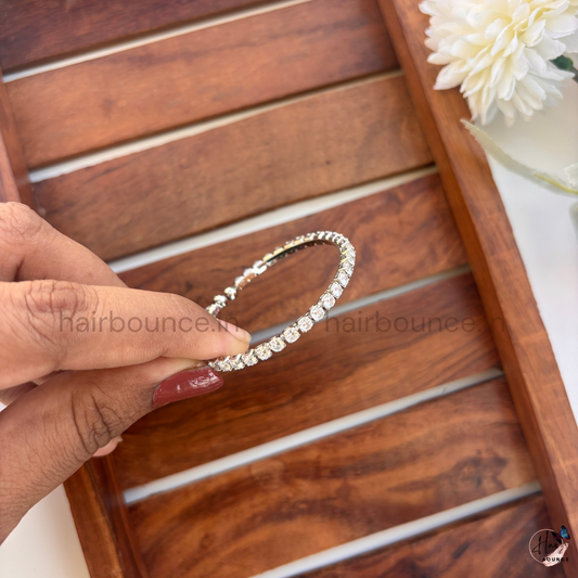 Kids Crystal Tennis Bracelet – Adjustable Baby Girl Zircon Bracelet (Up to 4 Years)