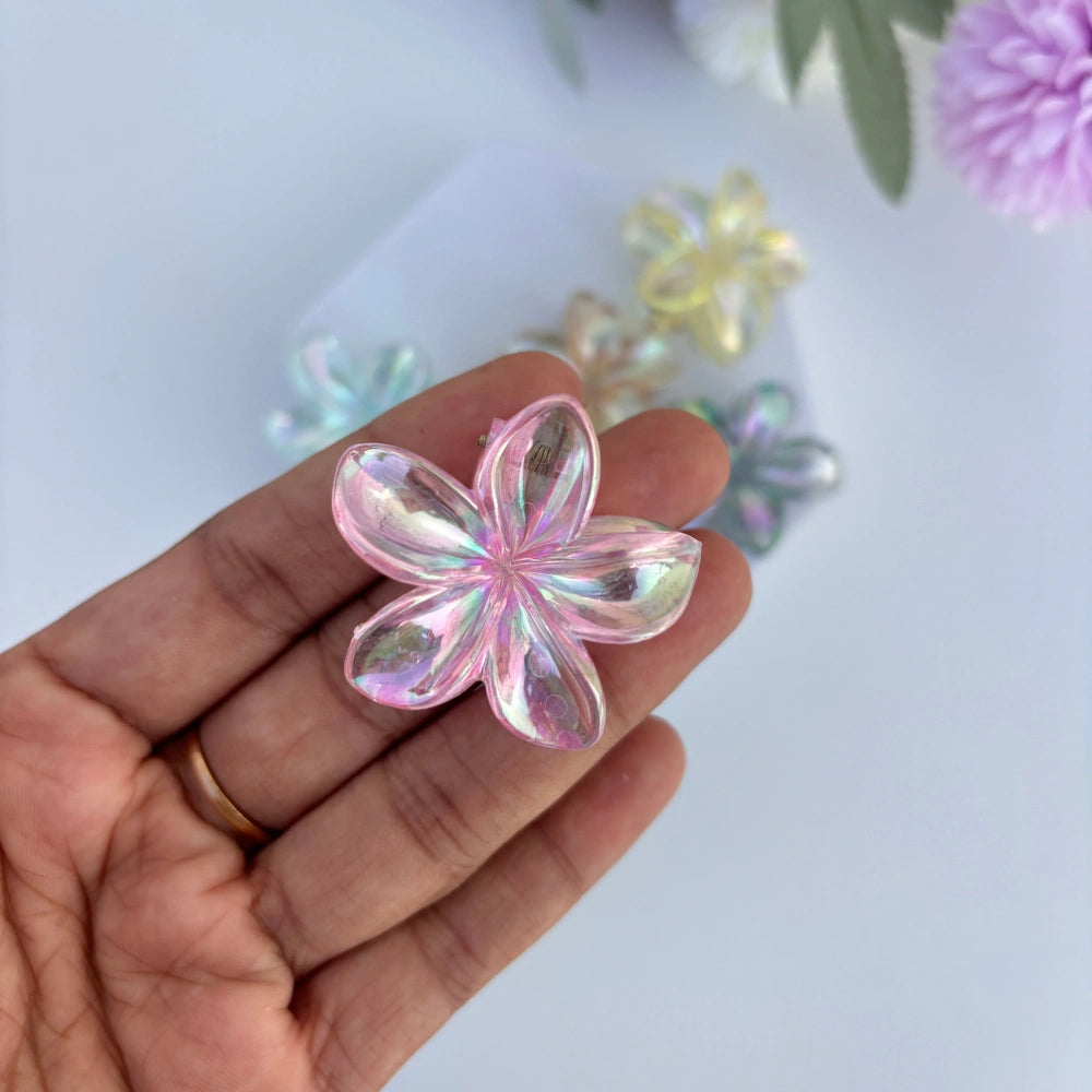Glassy Light Shades Lilly Hair Claw - Small