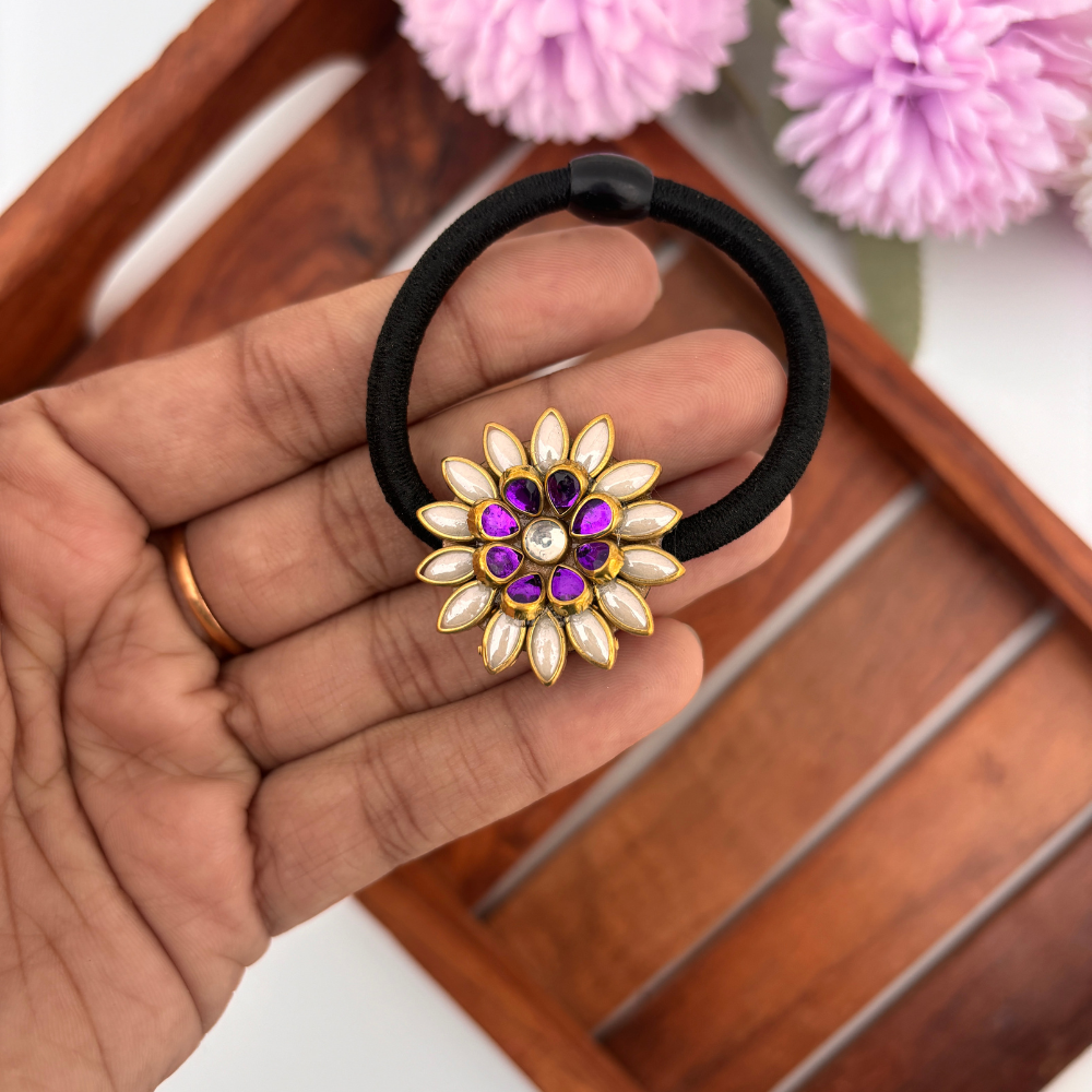 Lavender Petal Hair Tie