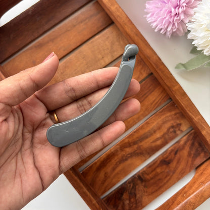 Shiny Neutral Curve Banana Clip - Medium