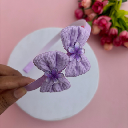 Bow with Flower Headband