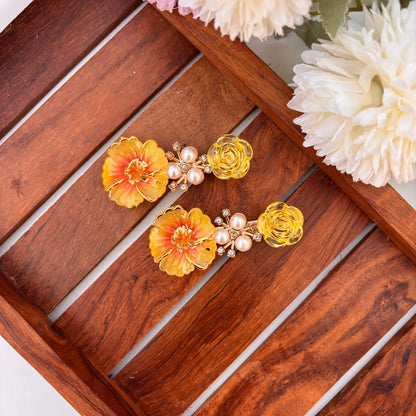 Pearl Bloom Garden Hair Clips