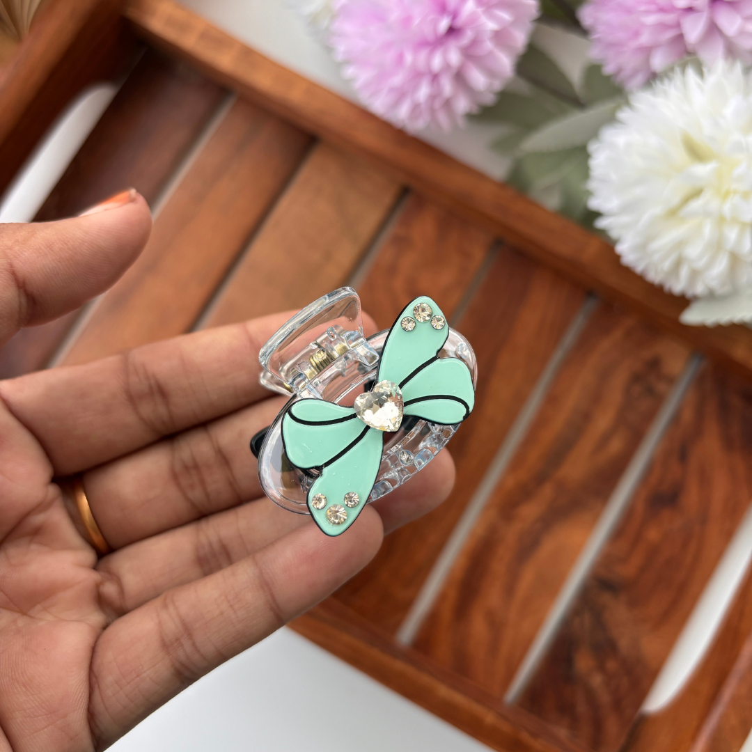 Oval Bow Hair Claw – Medium