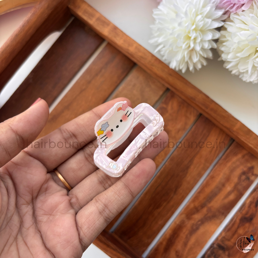 Cute Cartoon Rectangle Hair Claw – Medium