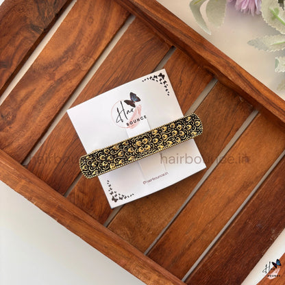 Classic Victorian Scroll Barrette – Elegant Metal Hair Clip