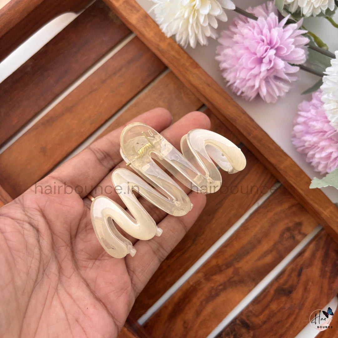 Crystal Zig Zag Hair Claw – Medium