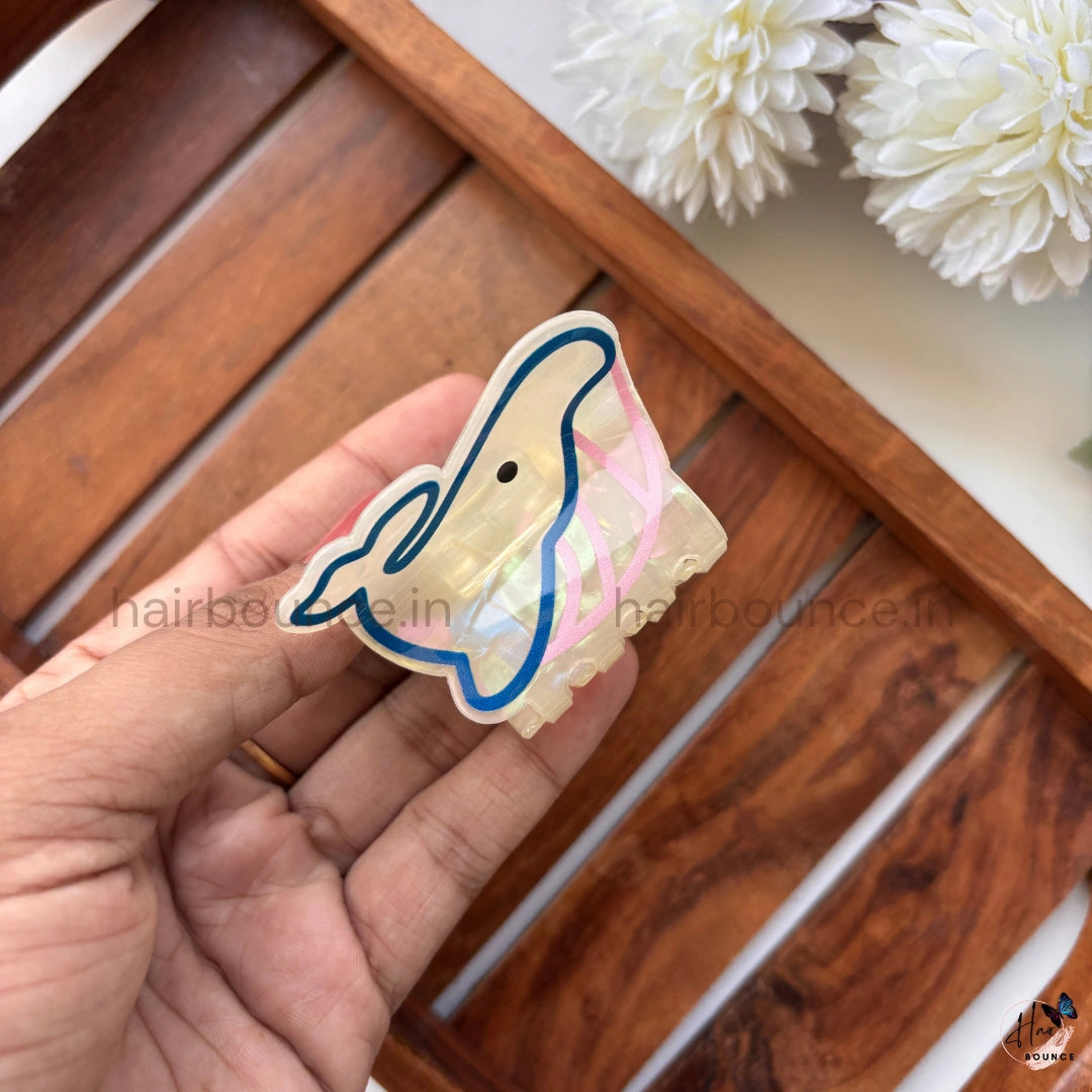 Kawaii Ocean Cartoon Hair Claw – Medium