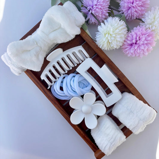 🤍 Pure Elegance Hair Accessory Hamper 🤍