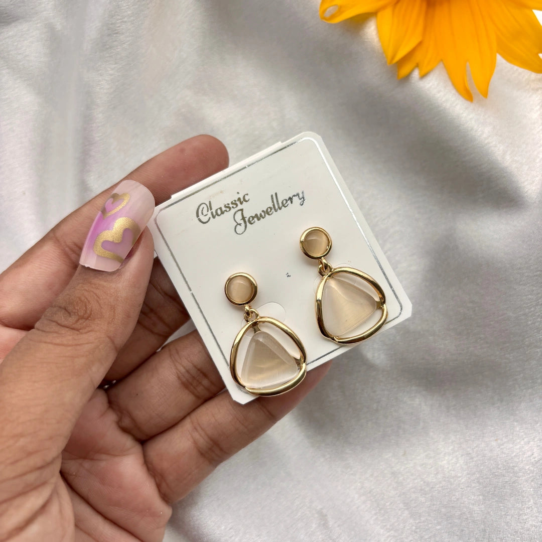 Elegance Stone Drop Earrings