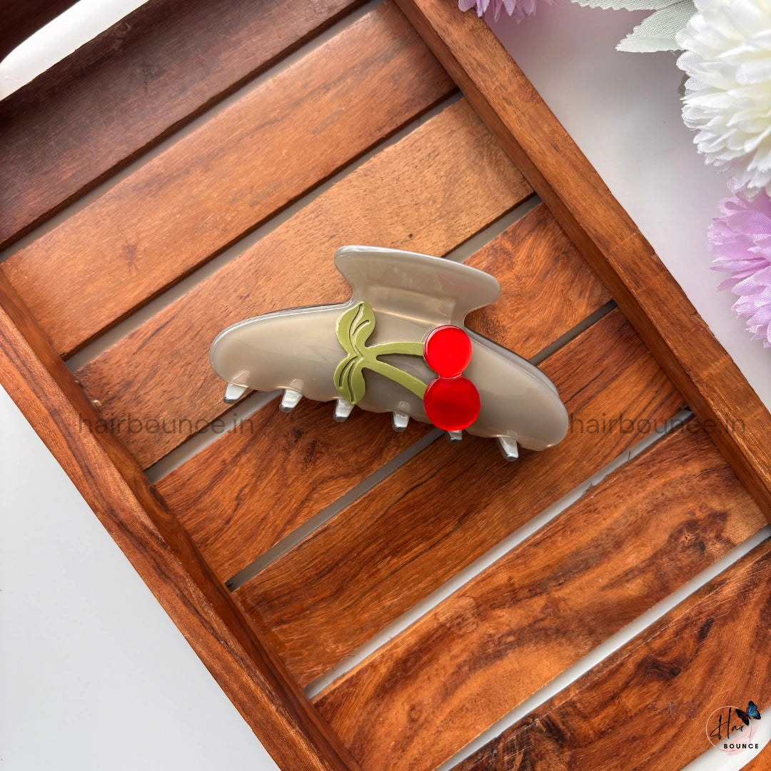 Bofeini Premium Cherry Hair Claw - Large