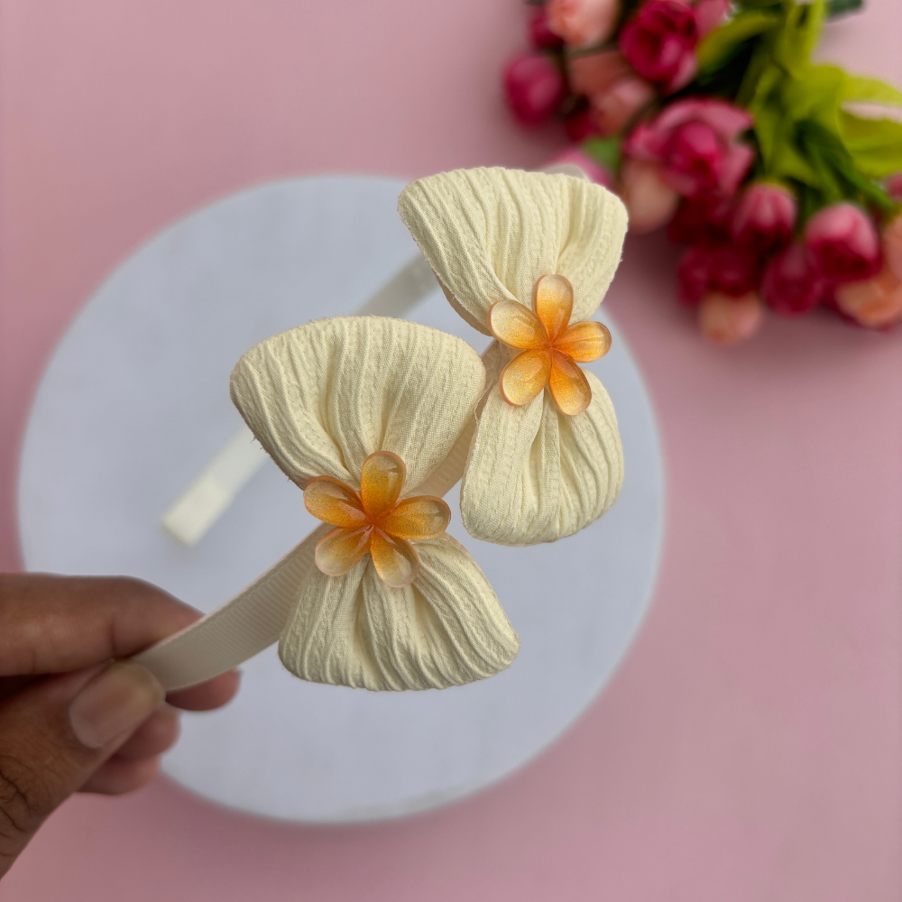 Bow with Flower Headband