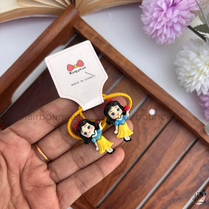 Princess Character Hair Ties for Girls – Pack of 2