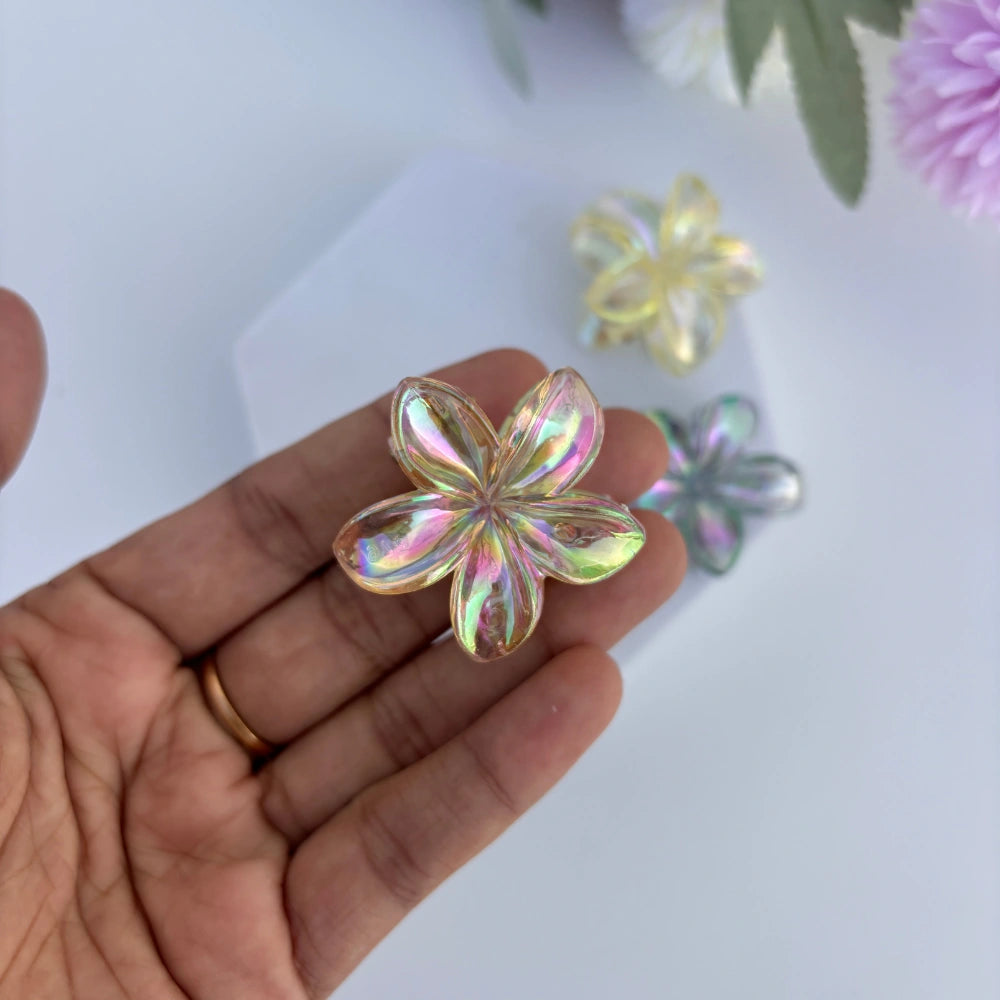 Glassy Light Shades Lilly Hair Claw - Small