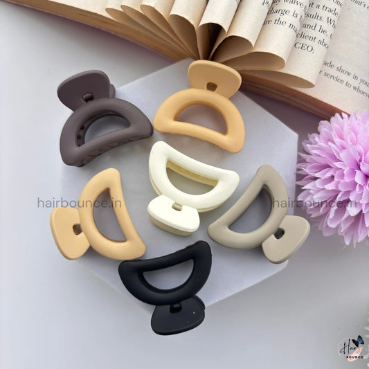 Nude Shade Crescent Hair Claw – Small