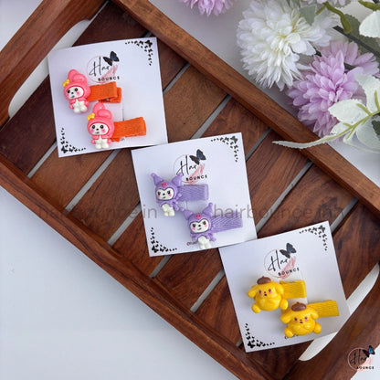 Cute Character Kids Alligator Clips – Pack of 2
