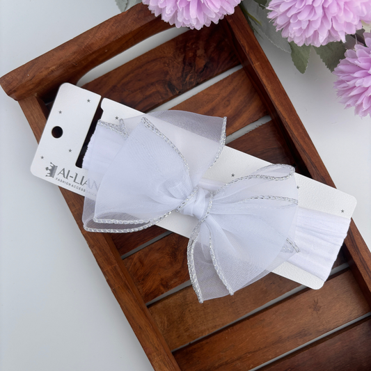 Sheer Charm Bow Headband