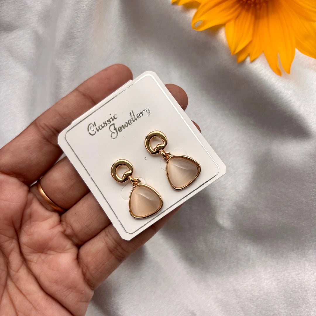 Elegance Stone Drop Earrings