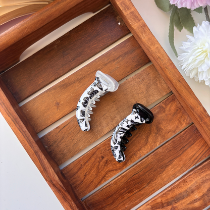 Butterfly Printed Banana Clip - Small