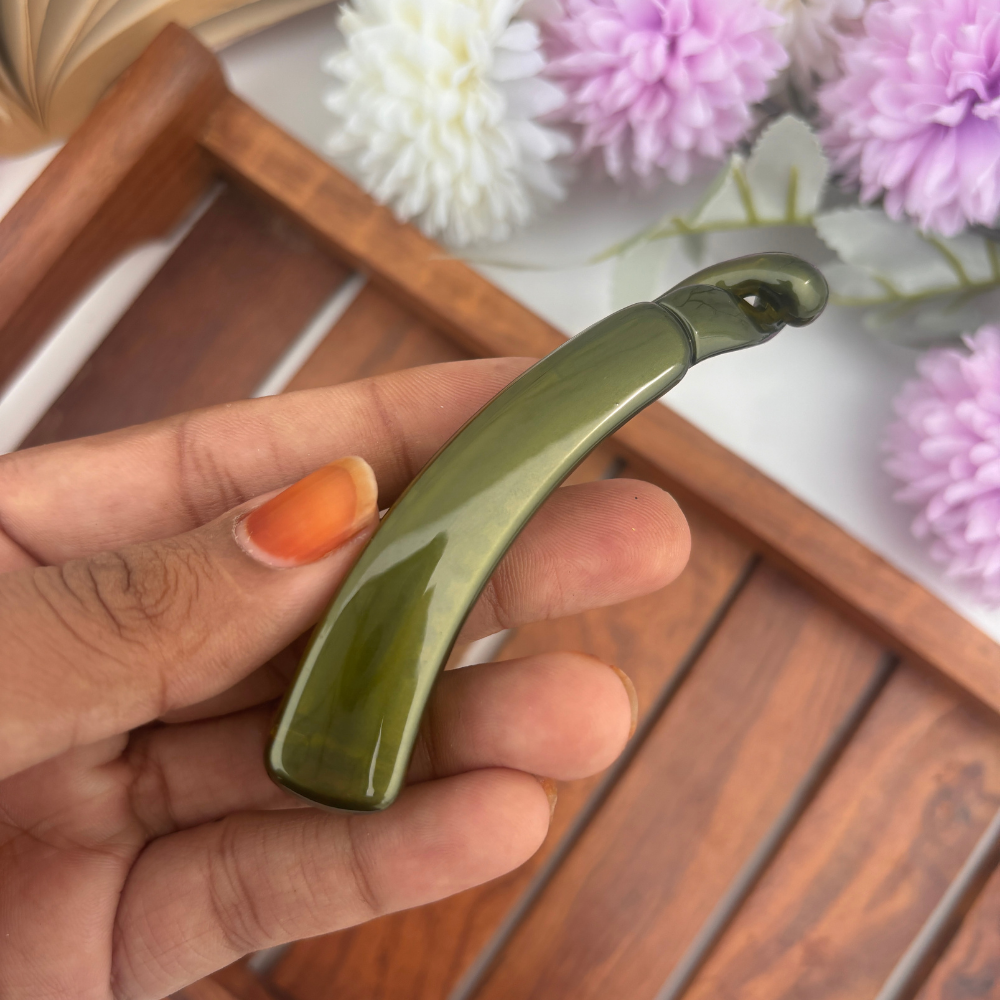 Shinny Finish Plain Banana Clip - Medium