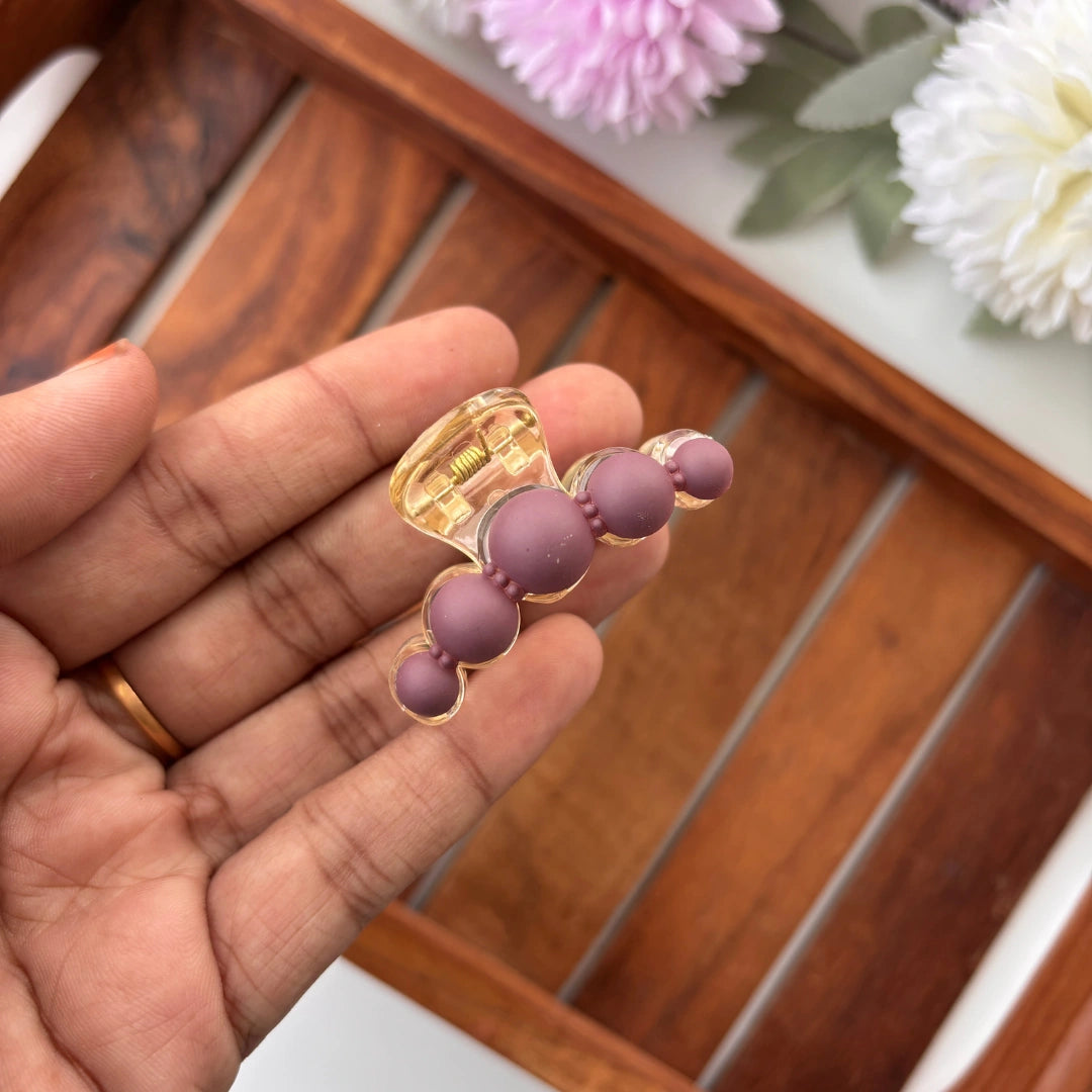 Bubble Matte Hair Claw – Small