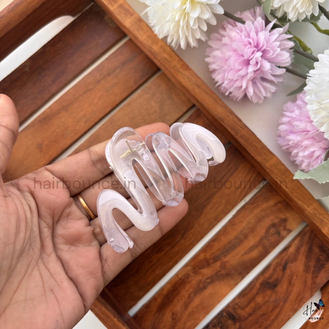 Crystal Zig Zag Hair Claw – Medium