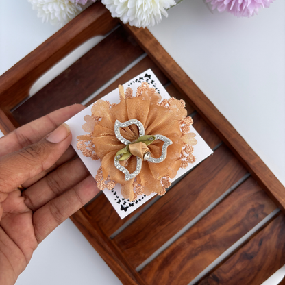 Sparkle Bow Flower Clip