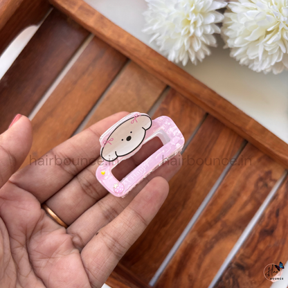 Cute Cartoon Rectangle Hair Claw – Medium