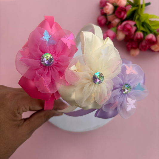 Bow Flower Headband
