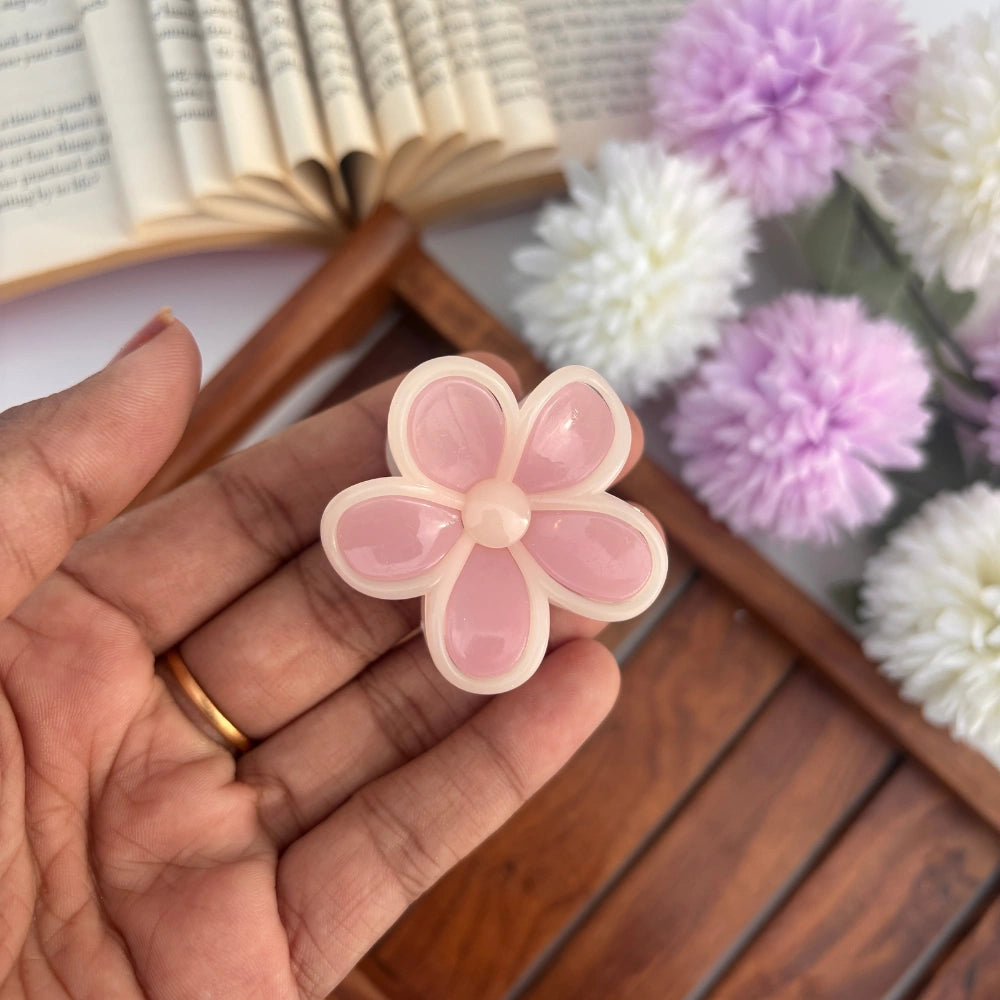 🌼 Dual Colour Daisy Hair Claw – Small