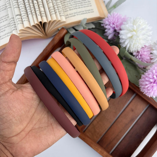 Smooth Finish Headband - Set of 2 (Assorted Colours)