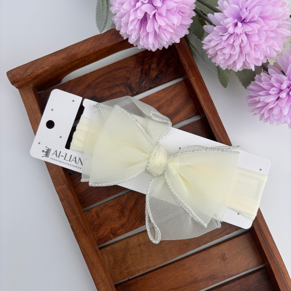 Sheer Charm Bow Headband