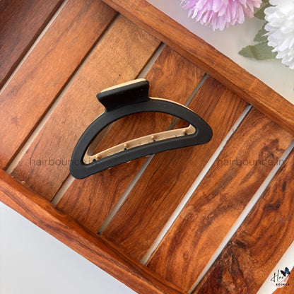 Dual Colour D Shape Hair Claw - Large