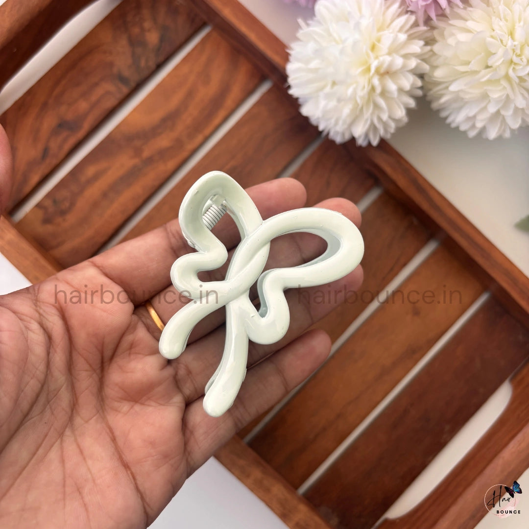 Pastel Butterfly Loop Hair Claw – Medium