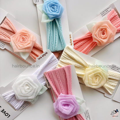 Rose Bloom Newborn Baby Headband