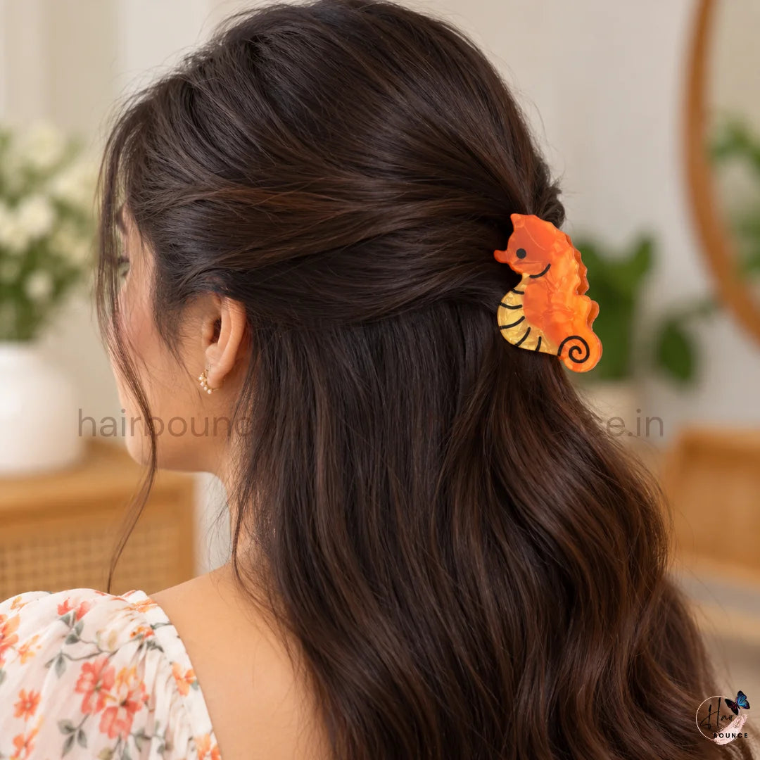 Cute Sea Animal Hair Claw – Medium