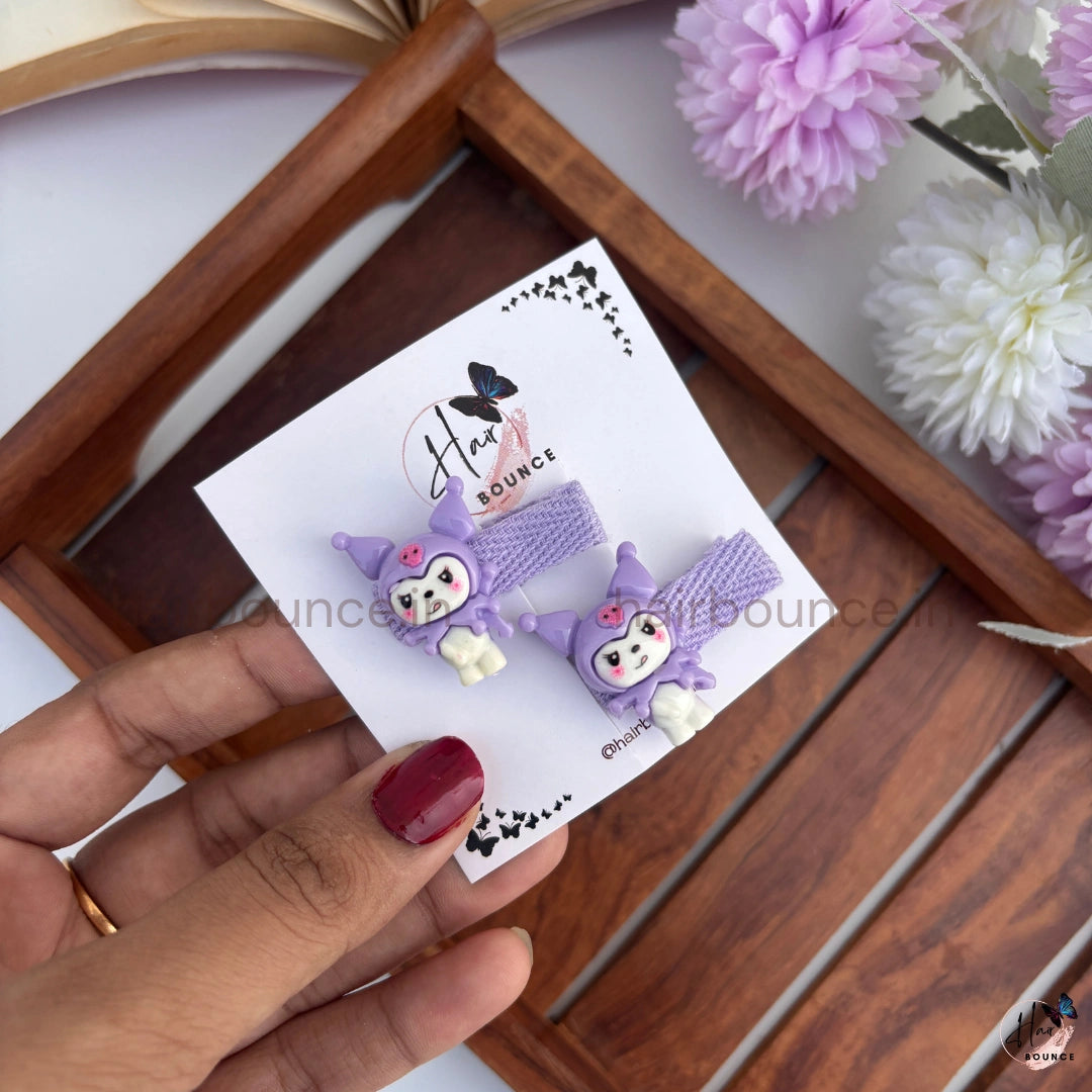 Cute Character Kids Alligator Clips – Pack of 2