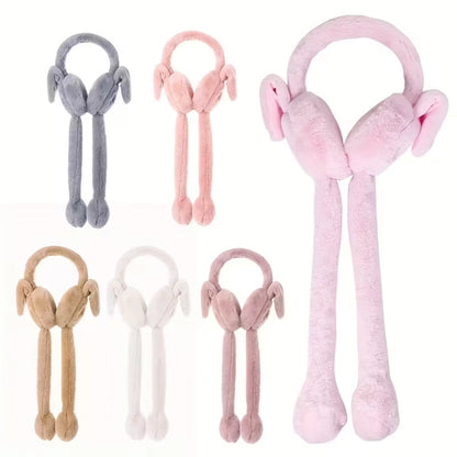 Cute Jumping Rabbit Earmuffs with ChuChu Sound