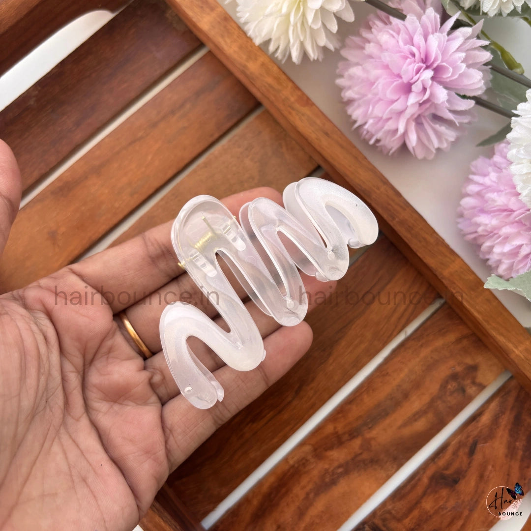 Crystal Zig Zag Hair Claw – Medium