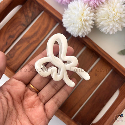 Pastel Butterfly Loop Hair Claw – Medium