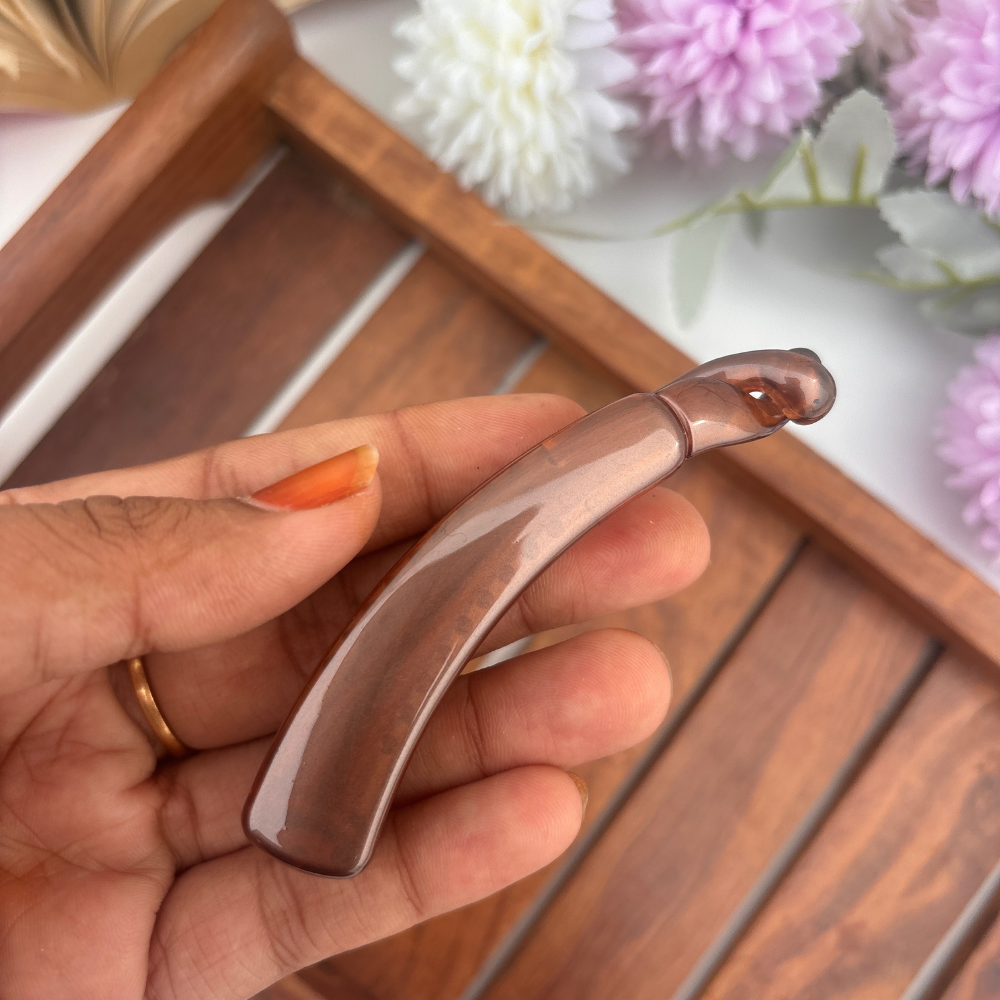 Shinny Finish Plain Banana Clip - Medium
