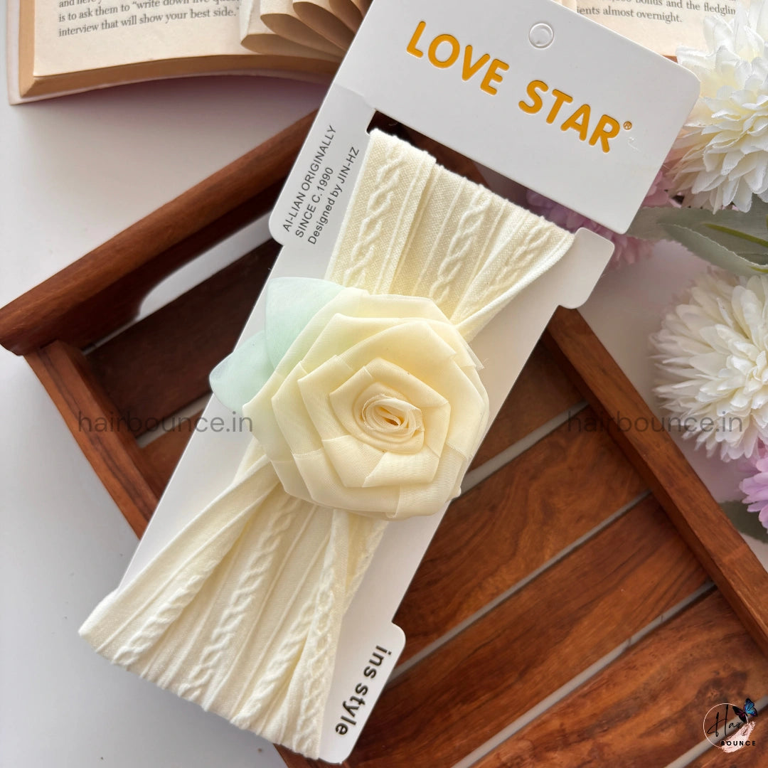 Rose Bloom Newborn Baby Headband