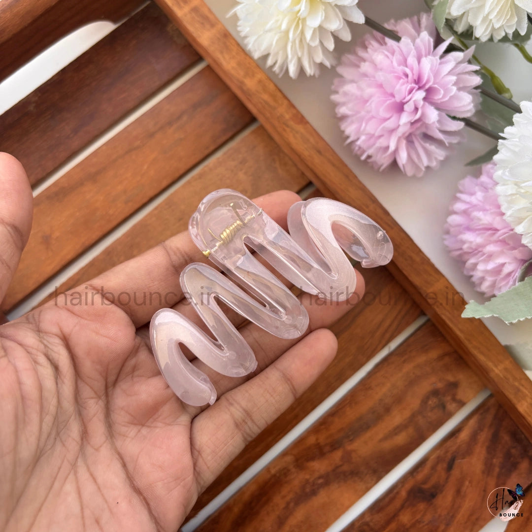 Crystal Zig Zag Hair Claw – Medium