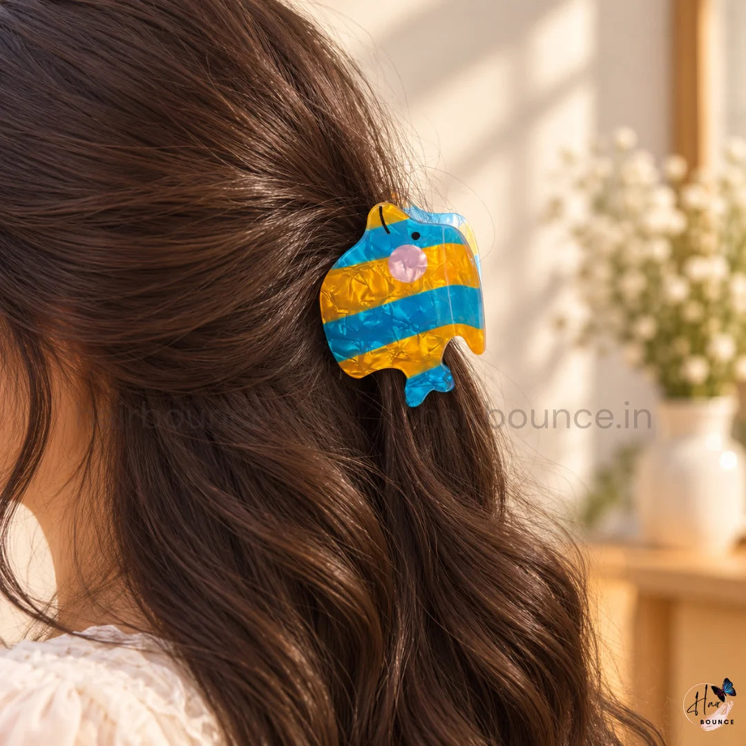 Colourful Ocean Fish Hair Claw Clips – Large