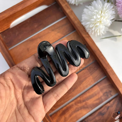 Glossy Wave Hair Clip – Medium