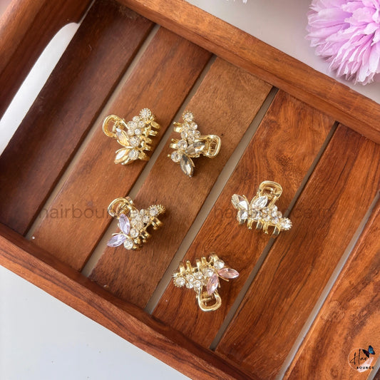 Crystal Luxe Premium Metal Hair Claw - Small