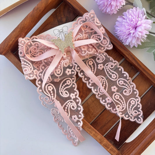 Butterfly Dream Lace Bow Clip