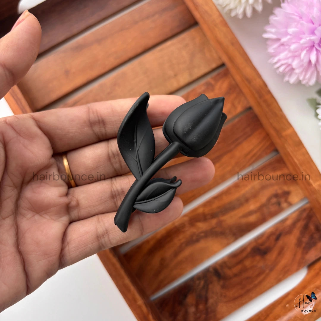 Matte Tulip Bloom Hair Claw Clip