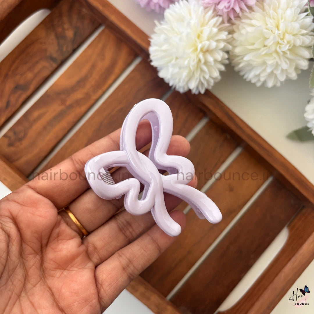 Pastel Butterfly Loop Hair Claw – Medium