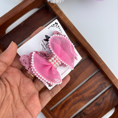 Grace Pearl Bow Clip