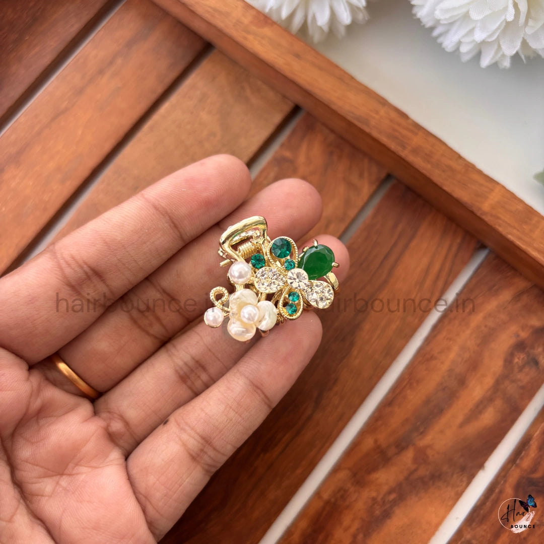 Royal Gem Blossom Hair Claw – Small